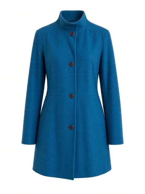 J. Jill Jackets & Blazers - Like New J. Jill Coat Berkshire Fleece Peacoat Jacket Button Lined Teal Medium